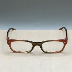 Ray-Ban  RB5150-5487 Women Brown Orange Peachy Rectangle Glasses FRAMES ONLY